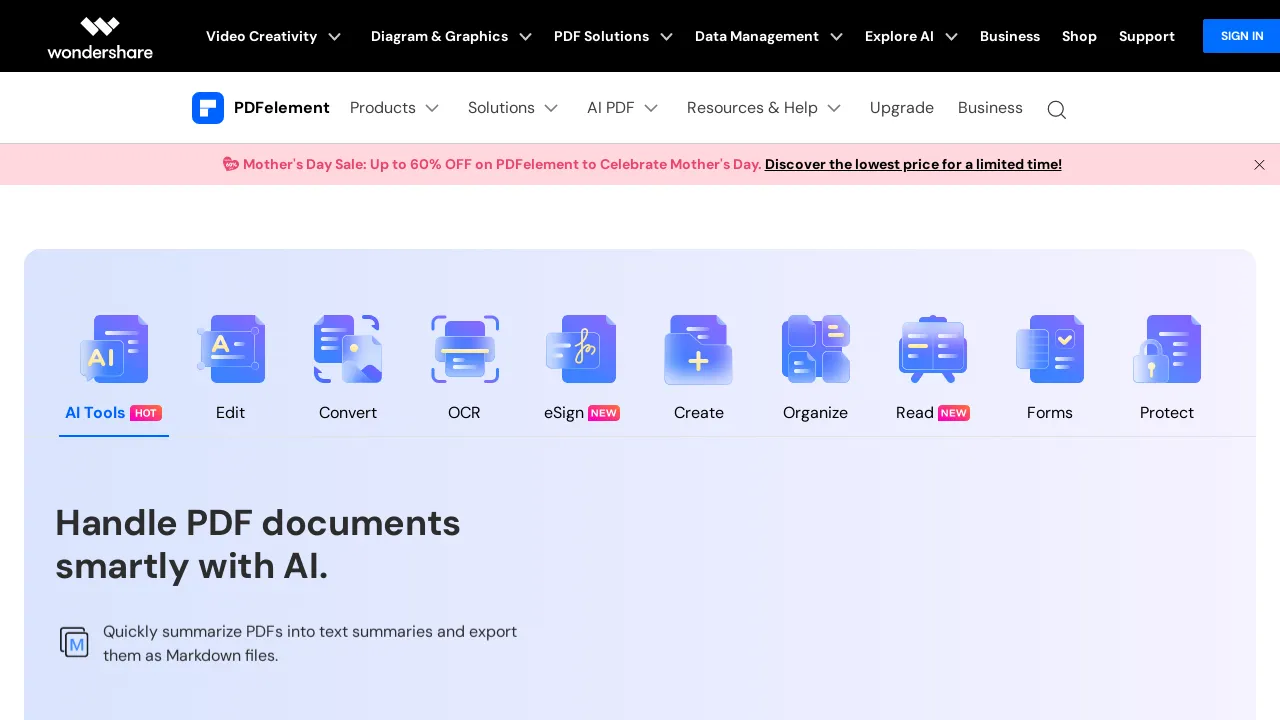 Wondershare PDFelement BestofAI Wondershare pdfelement bestofai
